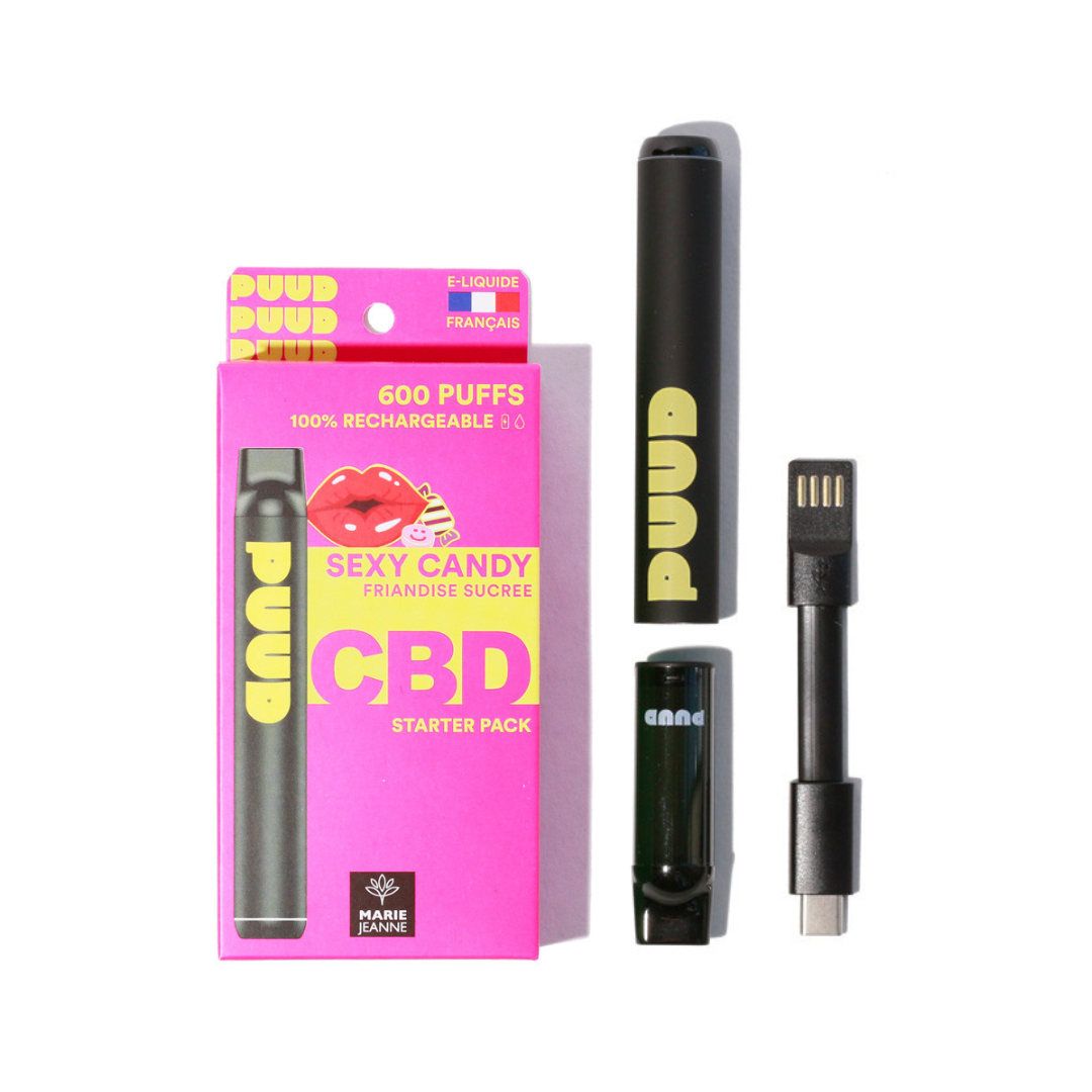 PUUD Sexy Candy - 600 Puffs CBD 500 100% rechargeable